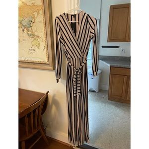 Fashion Nova Striped jumpsuit Size XL